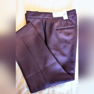 Ann Taylor Deep Purple highrise Ankle Suit Pants